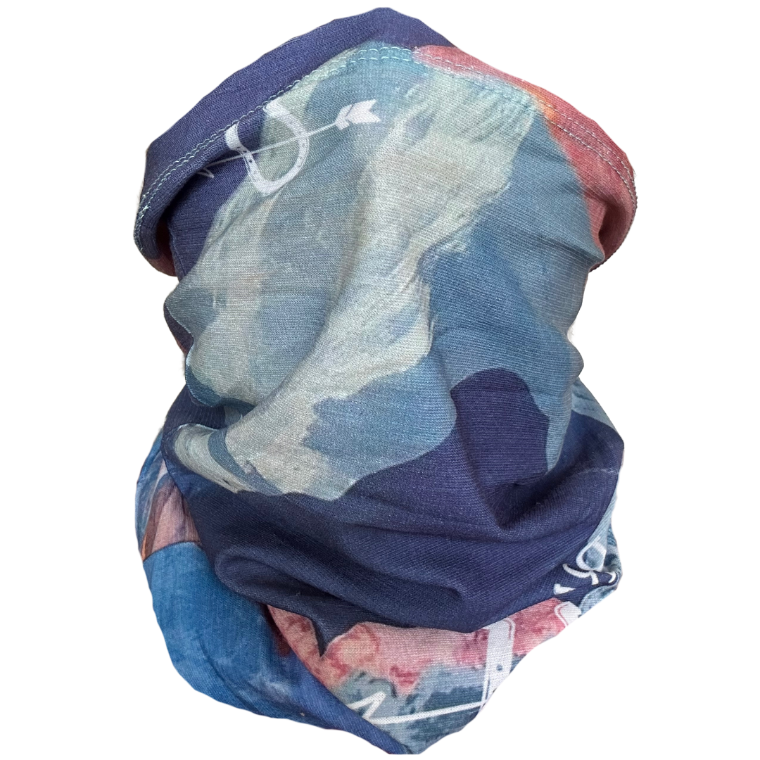 Bandana Azul/Morado Montañas